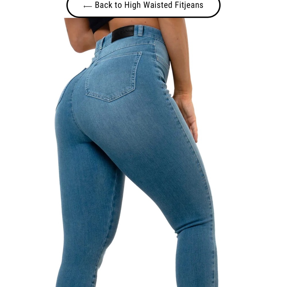 FIT JEANS HIGH RISE BLUE
